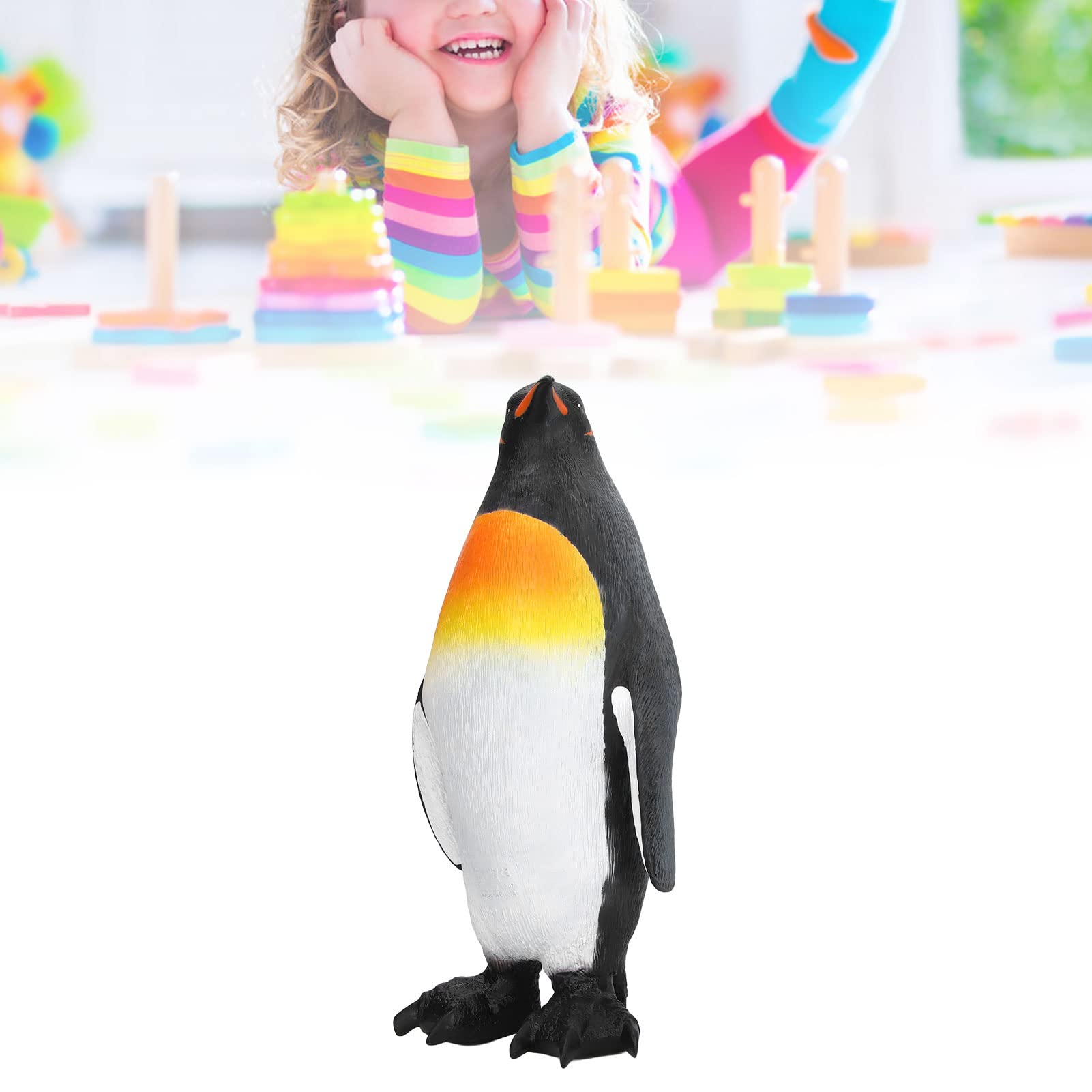 Amazon.co.jp: 28Cmペンギンの置物リアルなビニール皇帝ペンギン